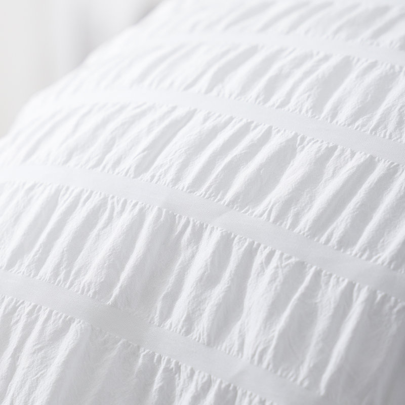 Ensemble d'édredon léger Suniya, Blanc, Édredon pour grand lit + 2 taies décoratives sta