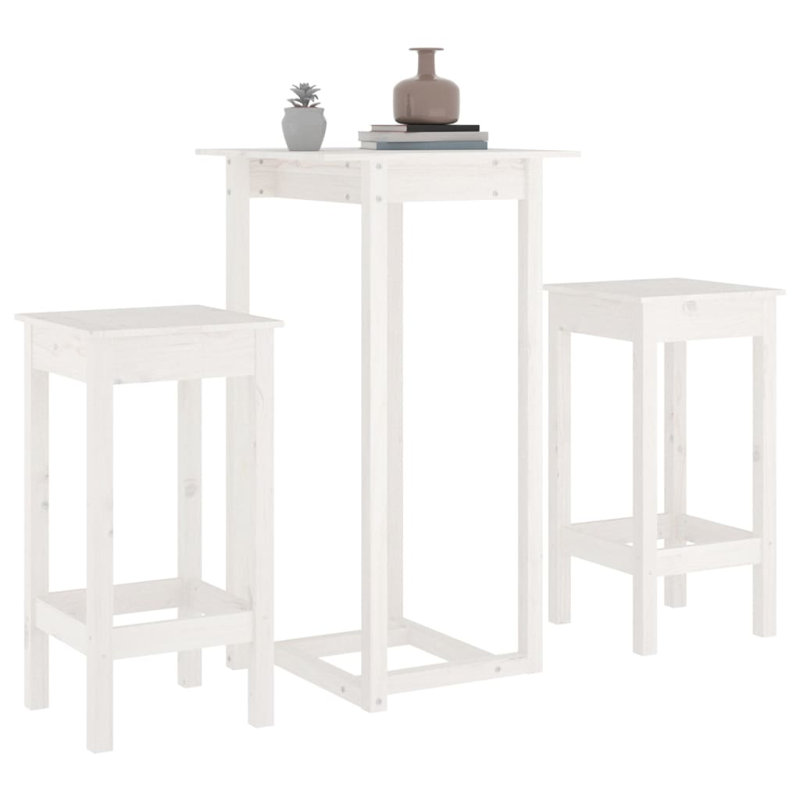 Ensemble de bar vidaXL, Blanc