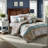 Elegant 7 Piece Bedding Sets, Polyester Jacquard Paisley For Home
