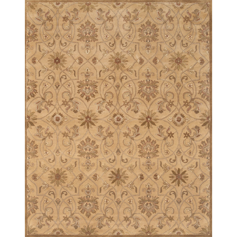 Talmo Wool Floral Indoor Rug, Rectangle 7'9" x 9'9"