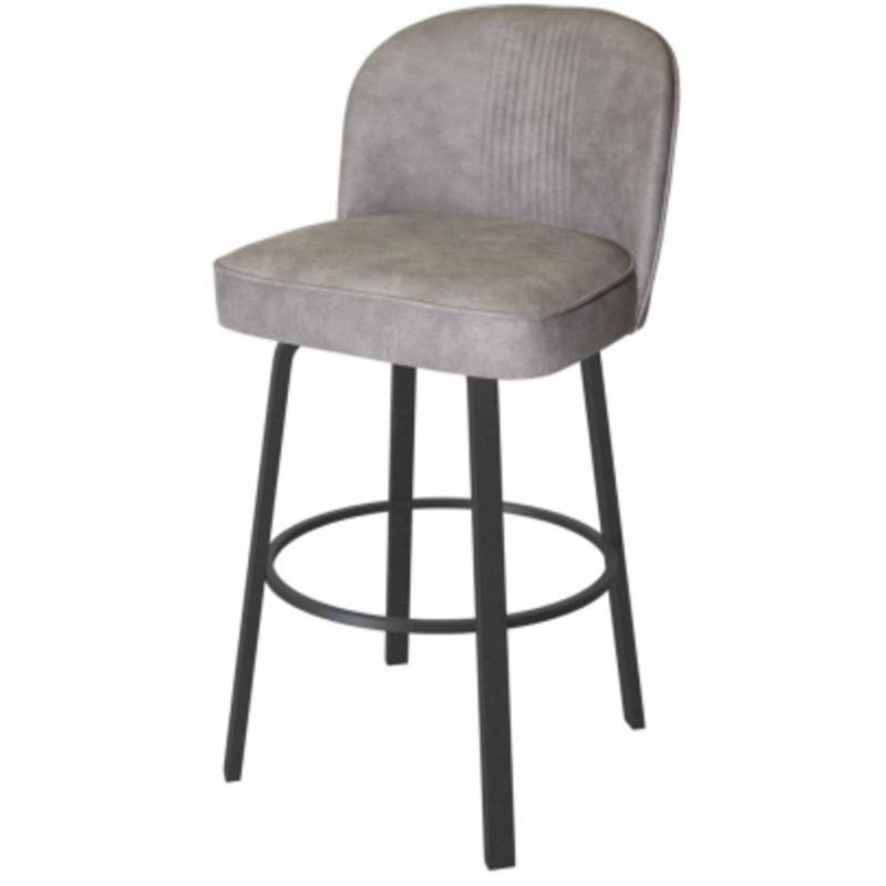 Ieremia Swivel Upholstered Counter Stool with Metal Frame, Bar Stool (30" Seat Height)