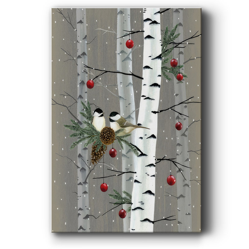 " Birch Birds II ", 18" H x 12" W x 1.5" D