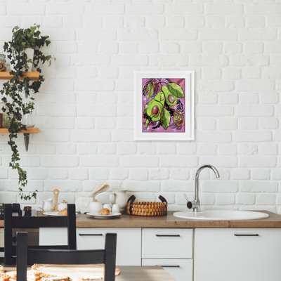 «Vibrant Avocado Collage», impression par Susan Lugar