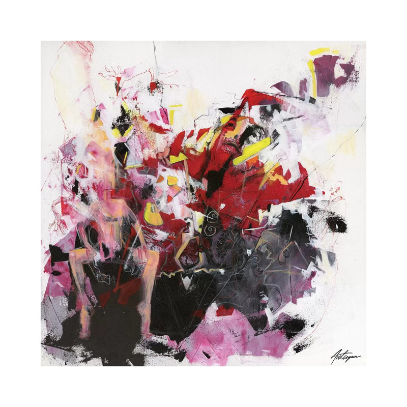 Conversations I by Jack Avetisyan - Wrapped Canvas Painting, 30.48 cm H x 30.48 cm W