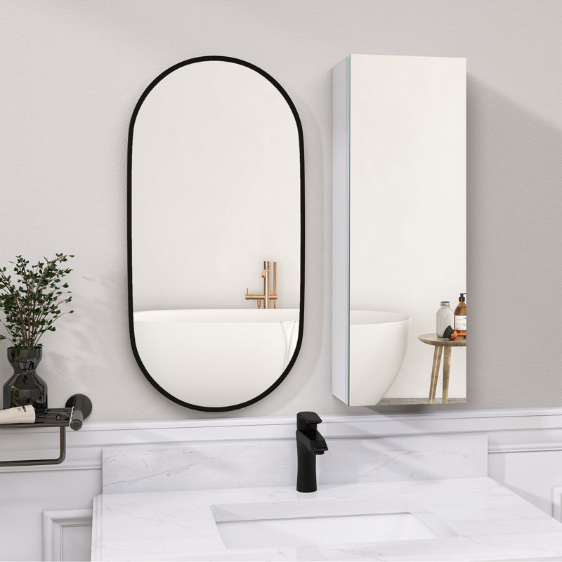 Armoire à pharmacie avec miroir H 10 po x l 30 po Niaomi, Droite