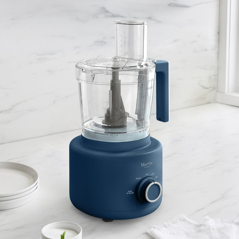 Martha Stewart 10-Cup Food Processor, Indigo, Indigo