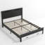 Ensemble de chambre à coucher 3 pièces, 1 cadre de lit rustique de style ferme Queen avec 2 tiroirs et 2 tables de chevet avec station de chargement USB