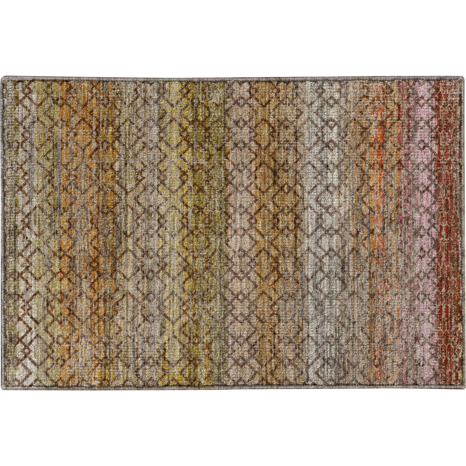 Tirico Geometric Casual Rug, Chocolate, 1'8" x 2'6"