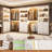 70.8'' Closet System With 9 Wooden Drawers(Set of 3)-689839302