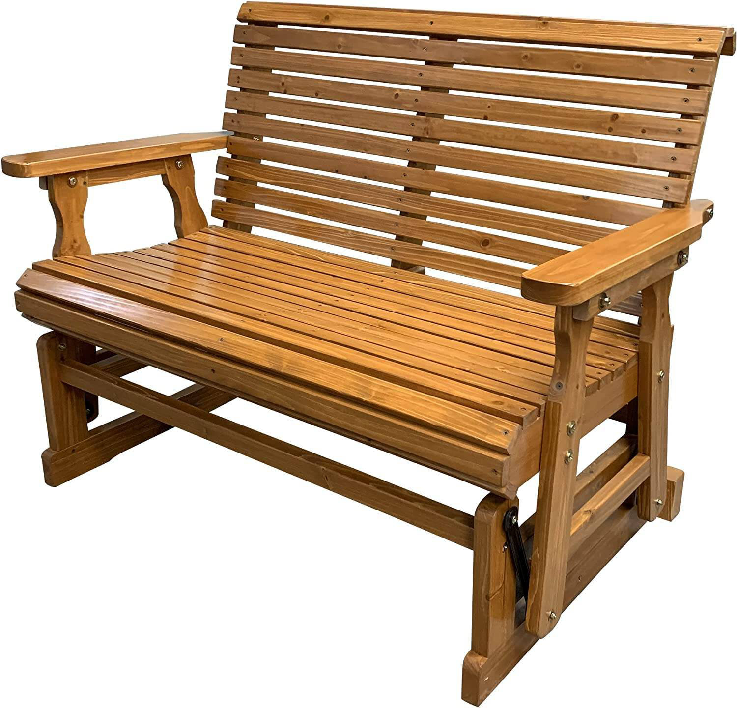 Outdoor Glider Wood Bench