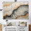 «Beige and Orange Minimalisme» Stone Geode II-436566611-436566605
