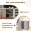 Potting Bench With Storage Cabinet And Metal Table Top For Outdoor Patio-1705503304