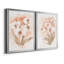 «White and Coral Orchid I», ensemble de 2 peintures sur toiles-1879788625-1879788624