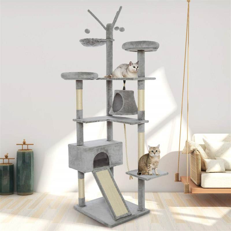 Ramsgate 210cm H Cat Tree, Light Grey