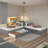 116.3"W L-Shaped Platform Bed With Trundle And Drawers Linked With Built-In Desk, Twin, Espresso-850859371