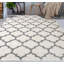 Tapis décoratif de Ivoire à poils longs marocain delaili-190769157