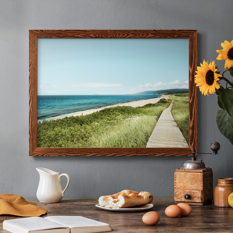 Iverness Beach Boardwalk, reproduction d'art sur toile, Érable, H 14 po x l 20 po x P 1,5 po