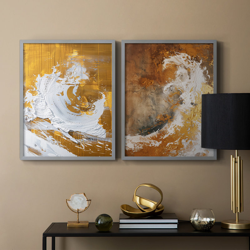 ABSTRACT Series CDxxiii - reproduction encadrée de qualité supérieure - prête à être accrochée - aucun clou requis - aucun clou requis