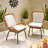 Brown Terrace Seating - Sleek And Comfortable Chairs Rocking Stools Versatile Relaxing