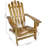 Rustic Charred Fir Wood Adirondack Chair