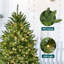 Arbre de Noël artificiel vert pré-éclairé-326104056