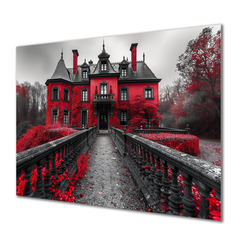 Forsman - Chateaus, impression d'art mural, Métal métal, 16" H x 32" W
