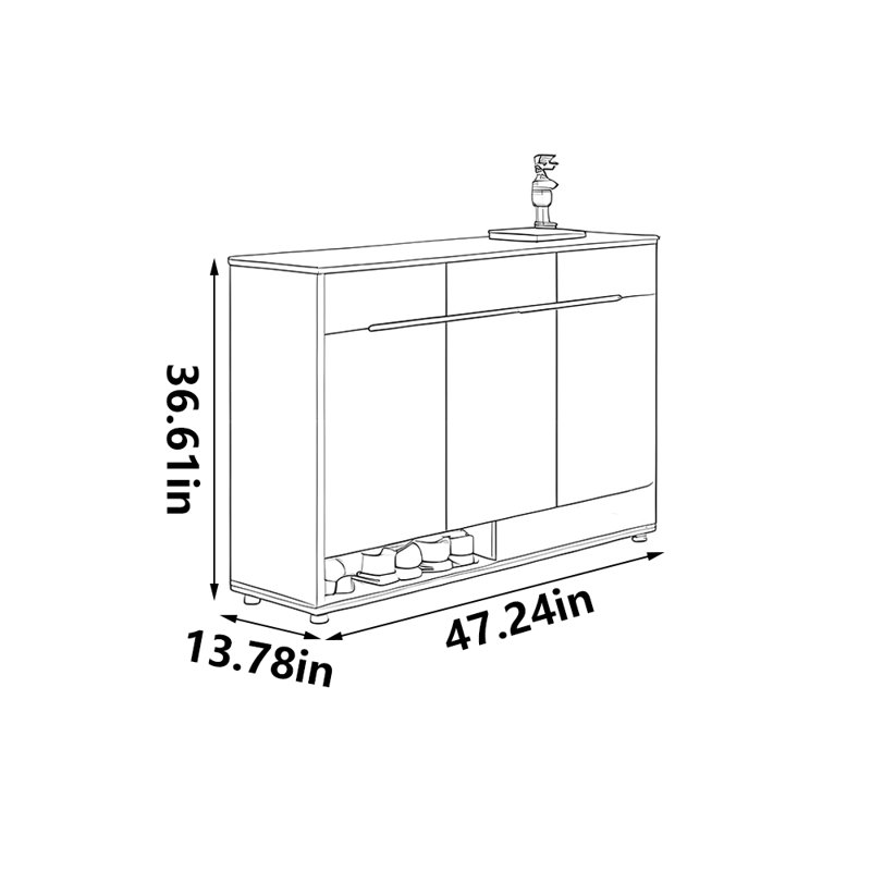 Chamberland, 36.61" H x 47.24" W x 13.78" D
