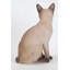 Statue de chat siamois assis