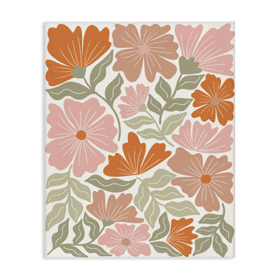 Art mural sur toile Funky Asymmetric Florals par Taylor Shannon Designs