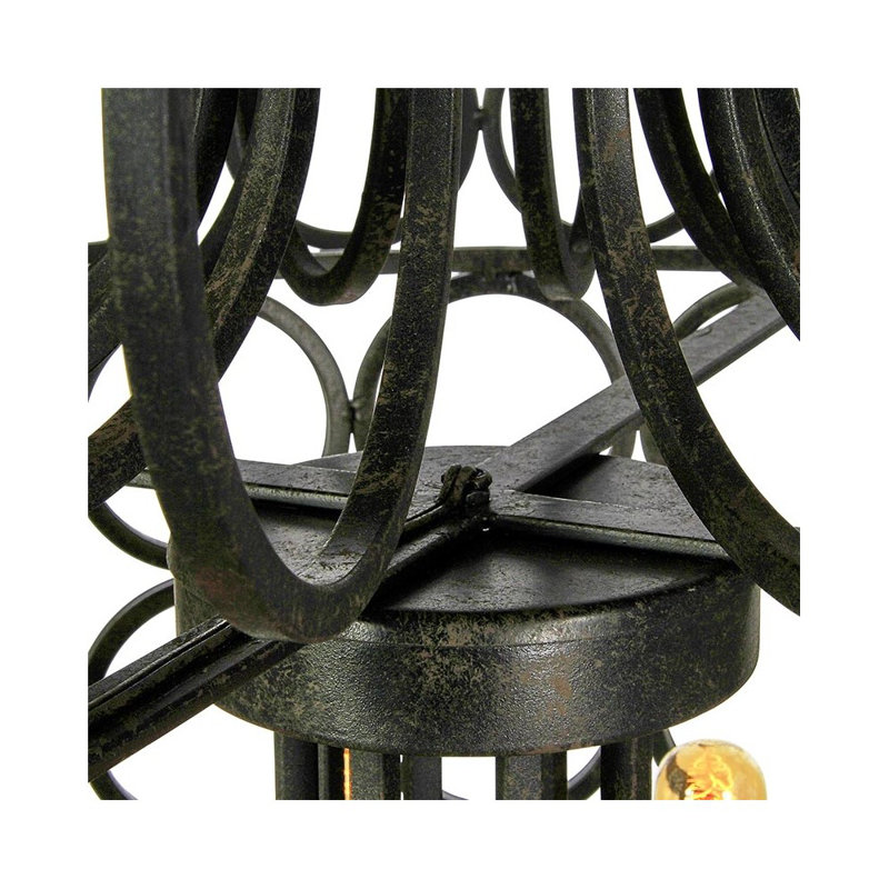 Milian 20 - Light Unique Tiered Chandelier, Antique Black