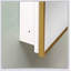 Armoire à pharmacie blanche avec miroir 16 x 28 pouces avec cadre en métal, durable et élégante pour une installation murale ou encastrée
