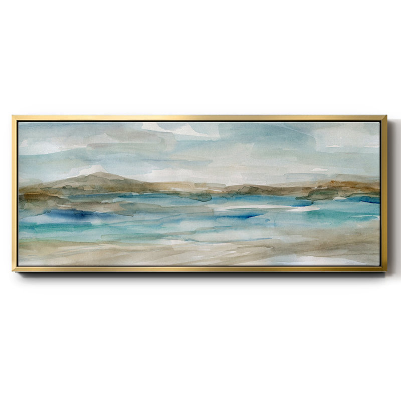 Peaceful Beach II - toile encadrée, H 8 po x l 20 po