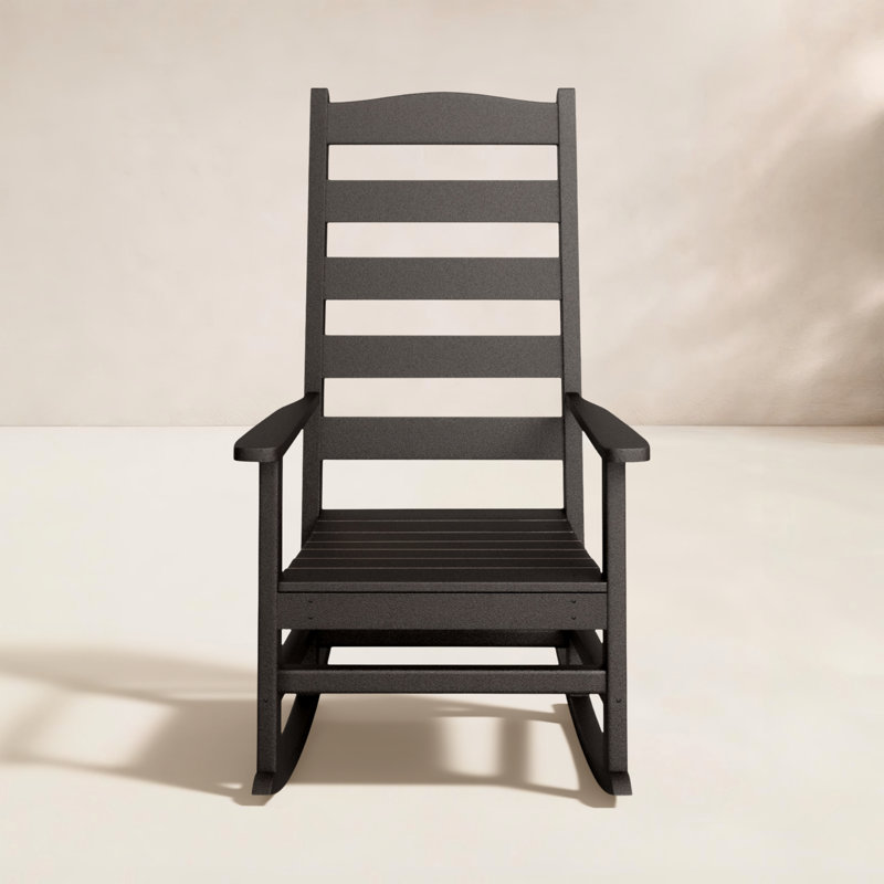 POLYWOOD Rocker Rocking Chair, Black