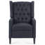 Fauteuil inclinable à assise profonde 23,03 po avec matériaux 26,77 po de hauteur confortable