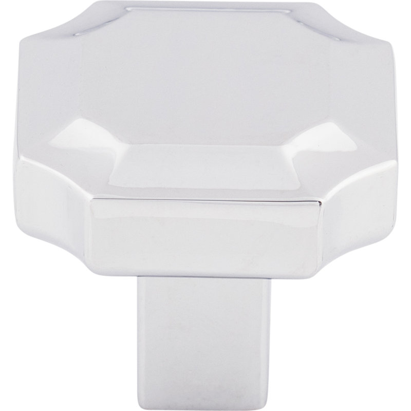 Davenport 1 1/4" Length Geometric Knob, Polished Chrome