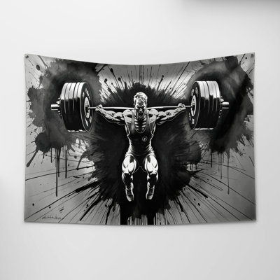 Sports Weightlifting Wall Tapestry