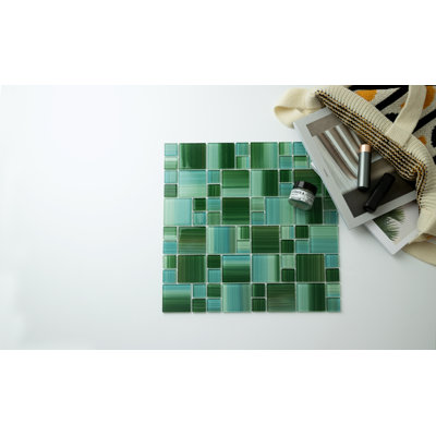 Carrelage mosaïque en verre pour piscine