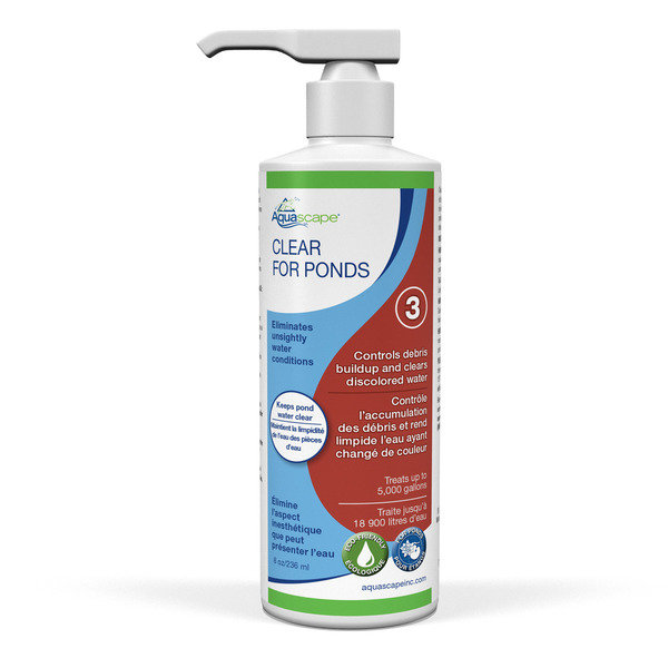 Clear Water Treatment for Ponds, 7" H x 2" W x 3" D