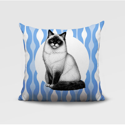 Oreiller réversible intérieur / extérieur Ragdoll Cat