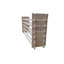 FixtureDisplays 51 x 12 x 26 po, étagère à vin modulaire empilable, présentoir, en bois de pin, (capacité de 72 bouteilles, 6 rangées x 12) 16931