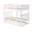 Lit superposé simple au-dessus de simple en bois massif avec lit gigogne Aileana-90958805-31282761