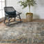 Tapis intérieur / extérieur bleu / gris / or Forand-52318863