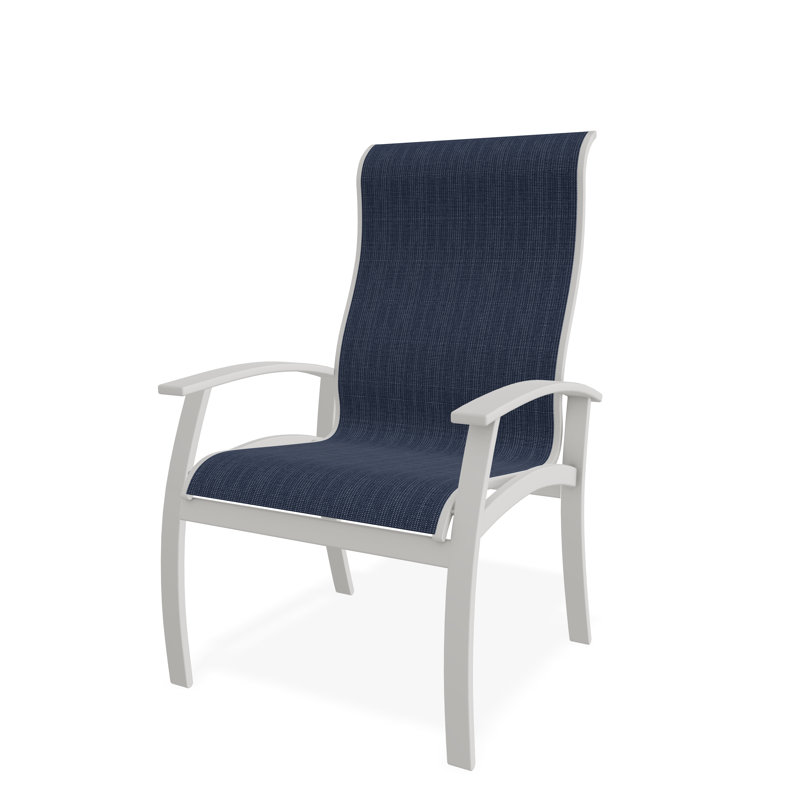 Belle Isle Outdoor Dining Armchair, Mavi, Snow