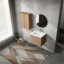 Meuble-lavabo mural avec rangement spacieux et attrait élégant