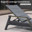 Chaises longues d'extérieur à séchage rapide - Accoudoirs résistants à la chaleur et siège rembourré-2005879525-2005585834