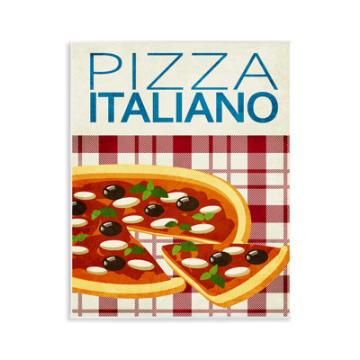 Plaque murale Classic Italiano Pizza, design par Kim Allen