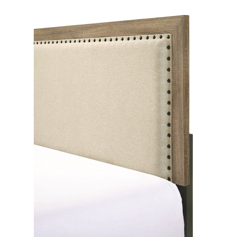 Tête de lit tapissier capitonnée 1pc, Gris, Lit simple