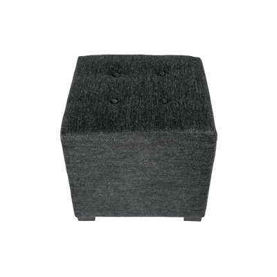 Repose-pieds carré touffeté de 19 po Emerie
