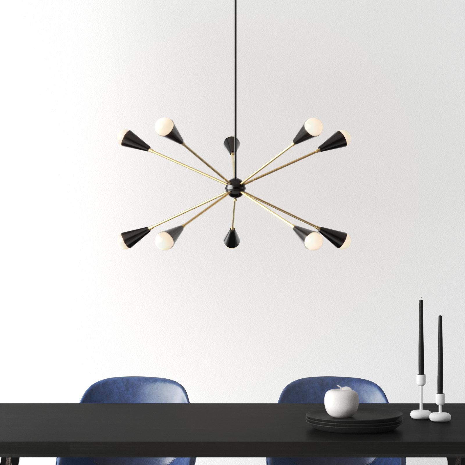 Monroe 10 - Light Sputnik Chandelier, Yes