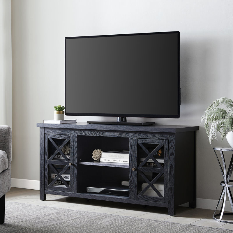 Thom Unfinished TV Stand for TVs up to 55", Black